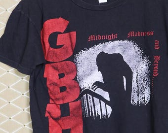 GBH T-shirt, G.B.H. Vintage Rare Black Tee, Hardcore Punk