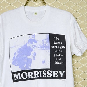 Morrissey t-shirt, Smiths vintage rare shirt, Joy Division Cure Siouxsie Banshees Blur Nick Cave Elliott Smith Pixies Interpol Jam soft thin