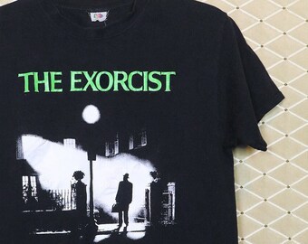 Exorcist t-shirt, vintage rare horror movie shirt, Hellraiser Nightmare Elm Street Carrie Suspiria goth punk occult satan Rosemary's Baby