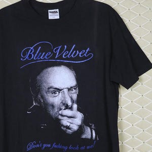 Blue Velvet t-shirt horror movie shirt vintage rare David Lynch Twin Peaks Eraserhead Dune Fire Walk With Me Mulholland Drive Wild at Heart