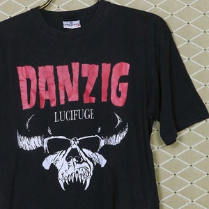 Danzig shirt, Lucifuge vintage rare t-shirt, Misfits Samhain, black tee, Type O Negative Ramones Nekromantix Rancid Meteors, Glenn
