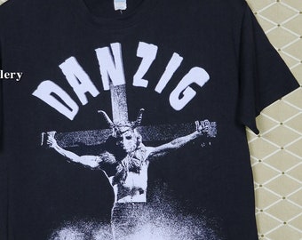 DANZIG Tシャツ　Crucifix　misfits samhain Danzig Shirt, Misfits Samhain Vintage Rare T-shirt, Big
