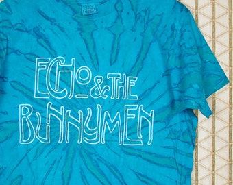 Maglietta Echo & the Bunnymen, t-shirt vintage rara New Order Psychedelic Furs Chameleons Cure Church Bauhaus Love Rockets new wave punk