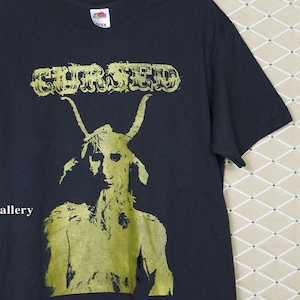 Cursed shirt, vintage rare crust punk sludge metal T-shirt Integrity Neurosis Entombed Baptists Trap Them Tragedy Left Dead Swarm Haymaker