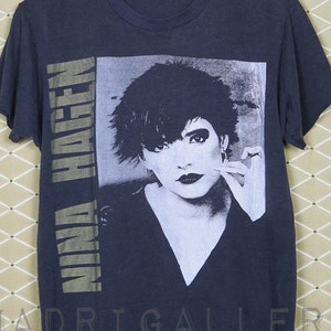 Nina Hagen shirt, vintage rare T-shirt, faded black tee soft thin, punk gothic New Wave Siouxsie Lene Lovich Diamanda Galas Wendy O Williams