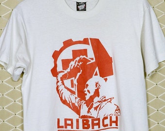 Laibach T-shirt, Vintage Rare off White Tee Shirt Coil