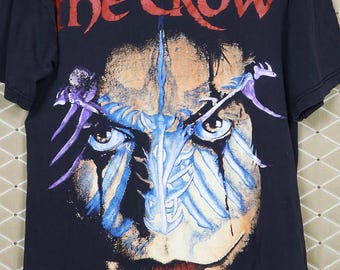 トップス 2004s THE CROW movie tee The Crow Horror Movie T-shirt, Vintage Rare Comic Tee Shirt, Lost