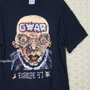 GWAR t-shirt, vintage rare concert tour Ozzy Anthrax Pantera Marilyn Manson Motley Crue King Diamond Kiss White Zombie Slipknot Goatwhore