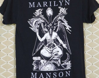 Marilyn Manson T-shirt, Baphomet Vintage Rare Shirt Punk Goth
