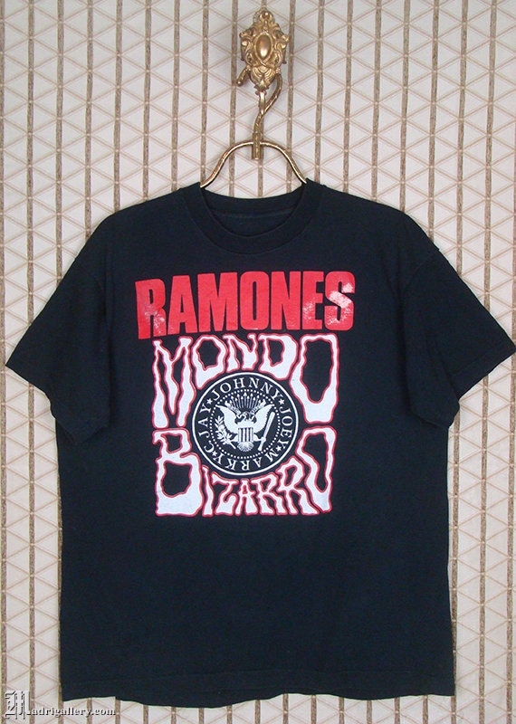 The Ramones Shirt, Mondo Bizarro T-shirt, Vintage Rare Hardcore
