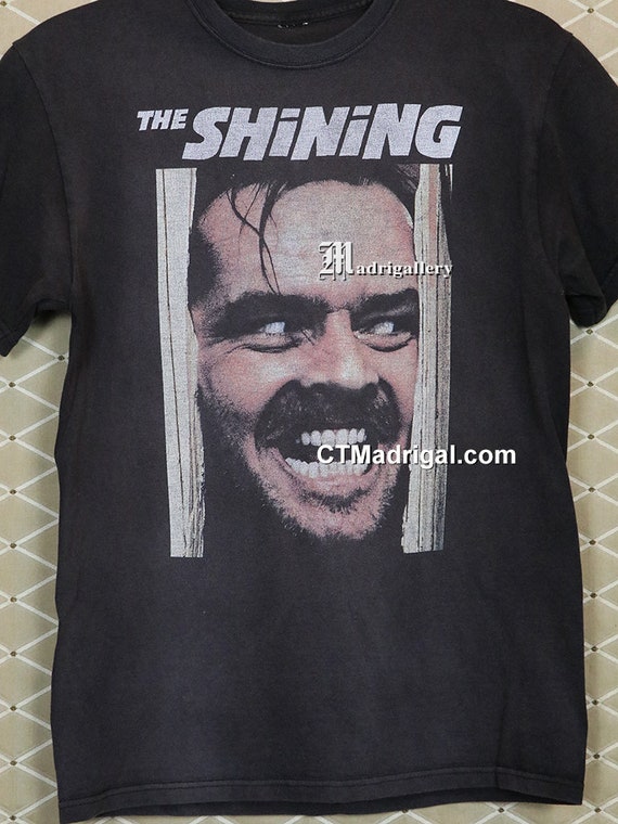 シャイニングのホラー映画Tシャツ、ヴィンテージのレアな色あせ シャイニングのホラー映画Tシャツ、ヴィンテージのレアな色あせ