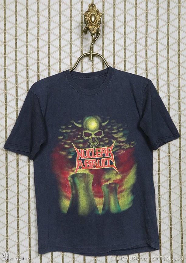 WEHRMACHT BIERMACHT vintage Tシャツ　クロスオーバー Nuclear Assault Shirt Vintage Rare T-shirt Soft Thin Sacred Reich