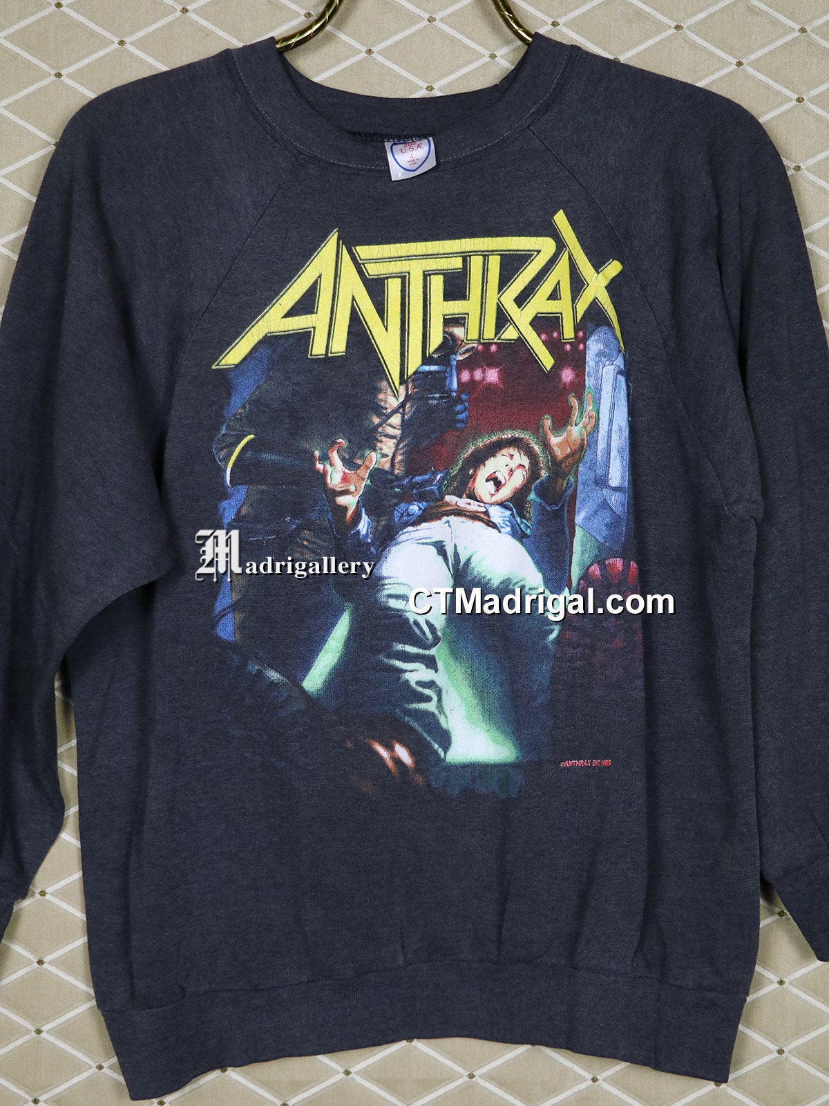 Anthrax Shirt, Vintage Rare Sweatshirt, Iron Maiden Slayer