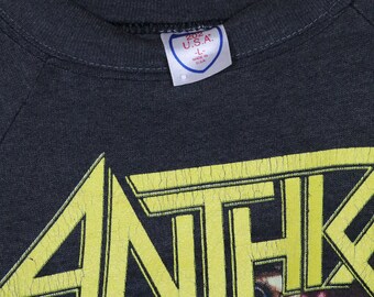 Anthrax Shirt, Vintage Rare Sweatshirt, Iron Maiden Slayer