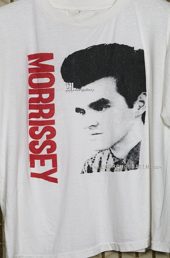 Morrissey T-shirt, the Smiths Vintage Rare Soft White Tee Shirt