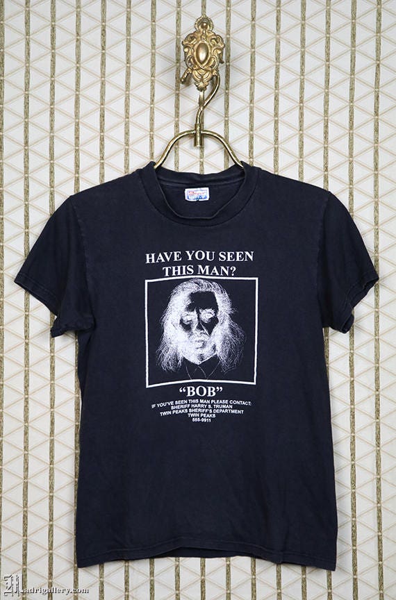 Twin Peaks T Shirt Bob Black Lodge Vintage Rare T-shirt - Etsy