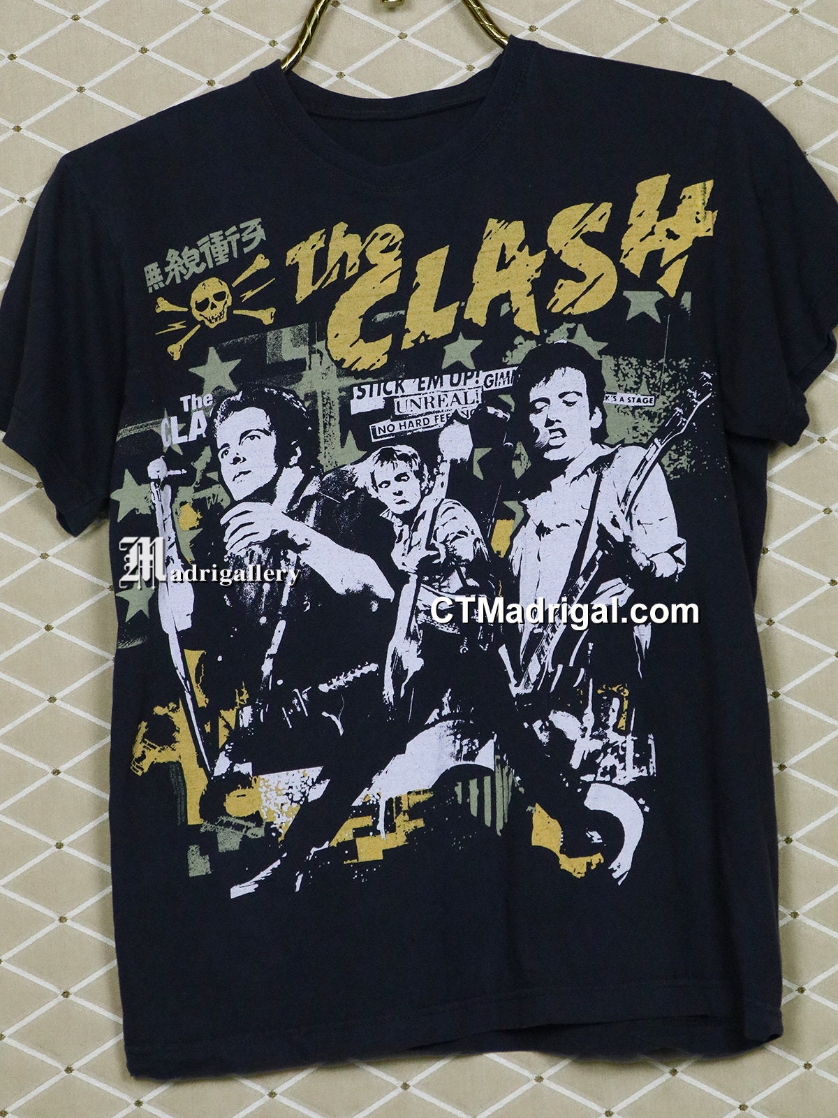 \"the clash punk rook t-シャツ\" ヴィンテージロックtシャツ バンドtシャツ パンク ザ クラッシュ