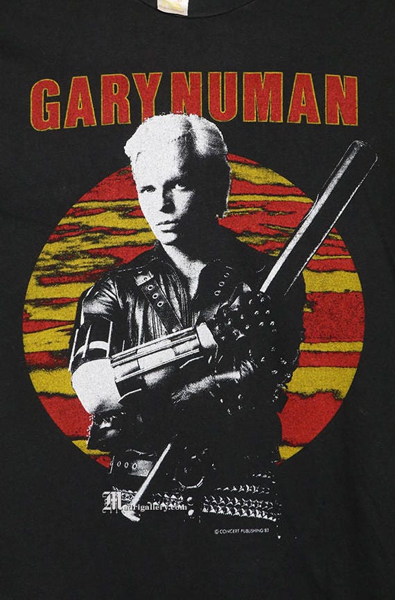 Gary Numan shirt, vintage rare T-shirt, Warriors … - image 2