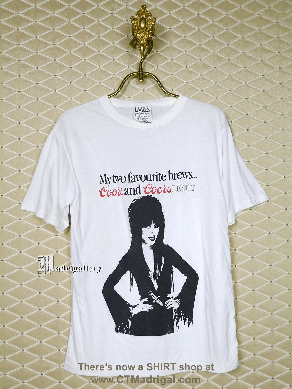 Elvira t-shirt black bleaching - Gem