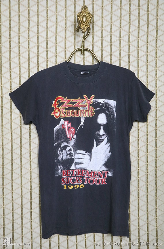 Ozzy T-shirt Vintage Rare Concert Tour Tee Shirt Black | Etsy