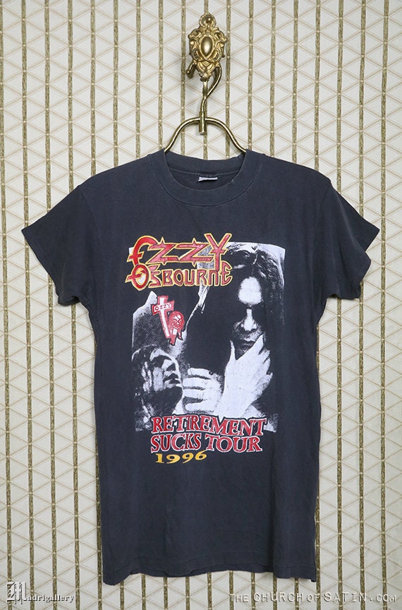 Ozzy T-shirt, Vintage Rare Concert Tour Tee Shirt, Black Sabbath