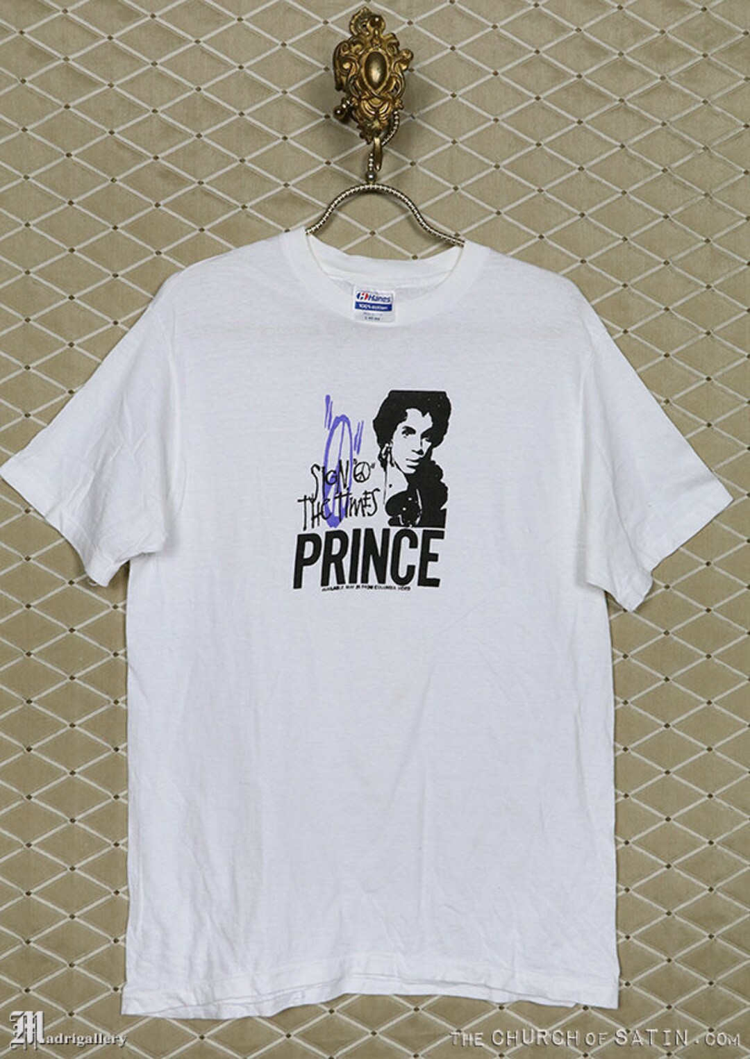 Chemise Prince, T-shirt vintage rare, doux et fin, années 1980