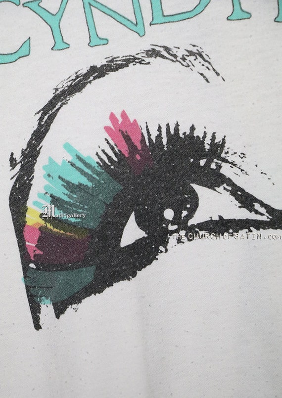Cyndi Lauper t-shirt, vintage rare white tee shirt, 1… - Gem