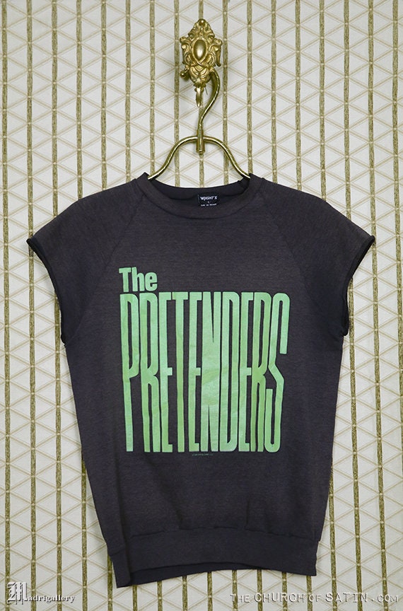 Pretenders t-shirt, 1987 tour tee shirt, sleeveles