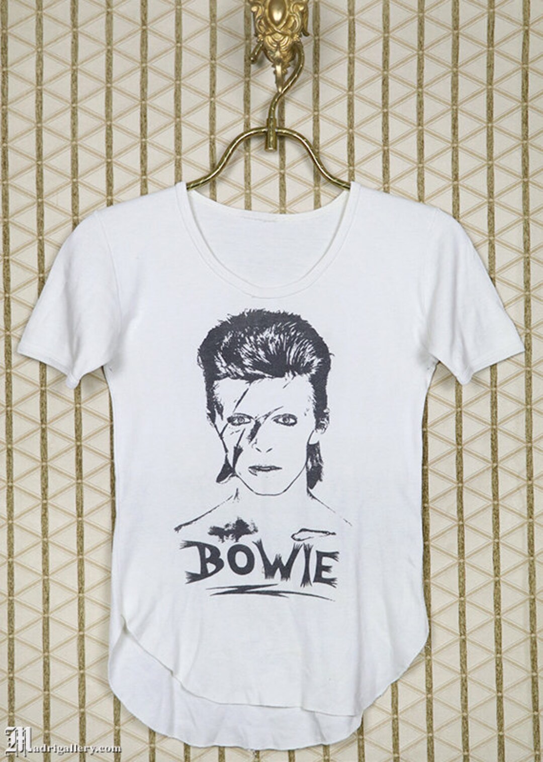 David Bowie Vintage Rare 1970s T-shirt, White Tee Shirt, Soft and