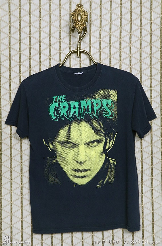 The Cramps Shirt Vintage Rare T Faded Black Tee Shirt Lux Interior Poison Ivy Horror Punk Goth Misfits Christian Death Alien Sex Fiend