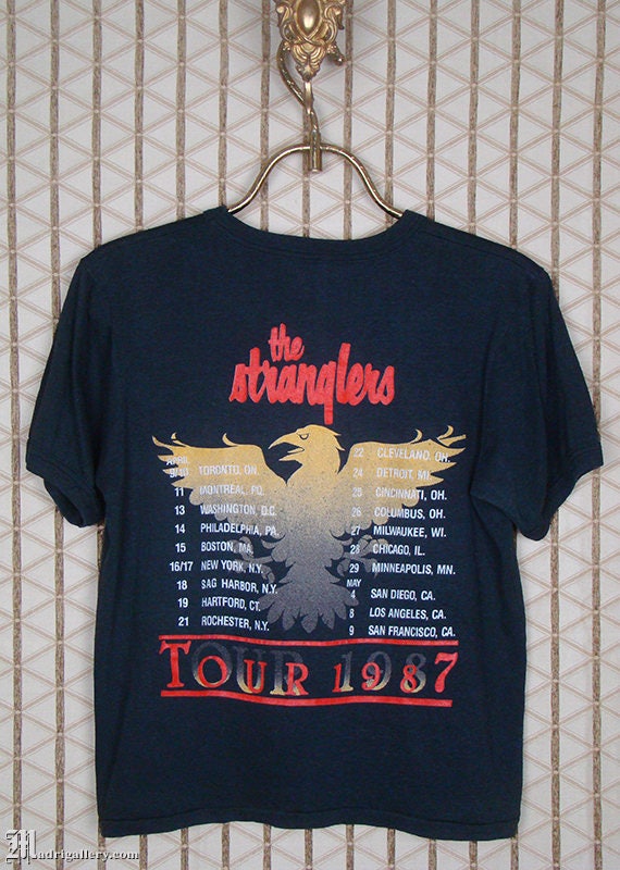 The Stranglers 1987 Concert Tour Shirt Vintage Rare, Buzzcocks