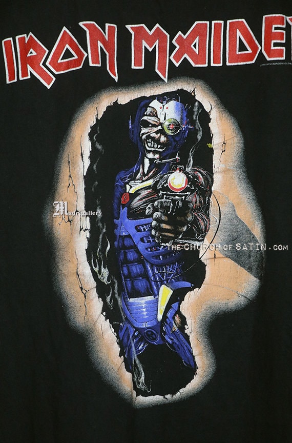 Iron Maiden shirt, original OG 1990 tee, vintage … - image 2