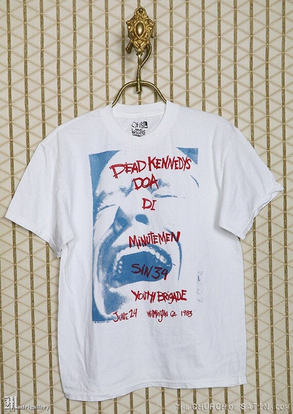 Dead Kennedys t-shirt, vintage rare white tee shir