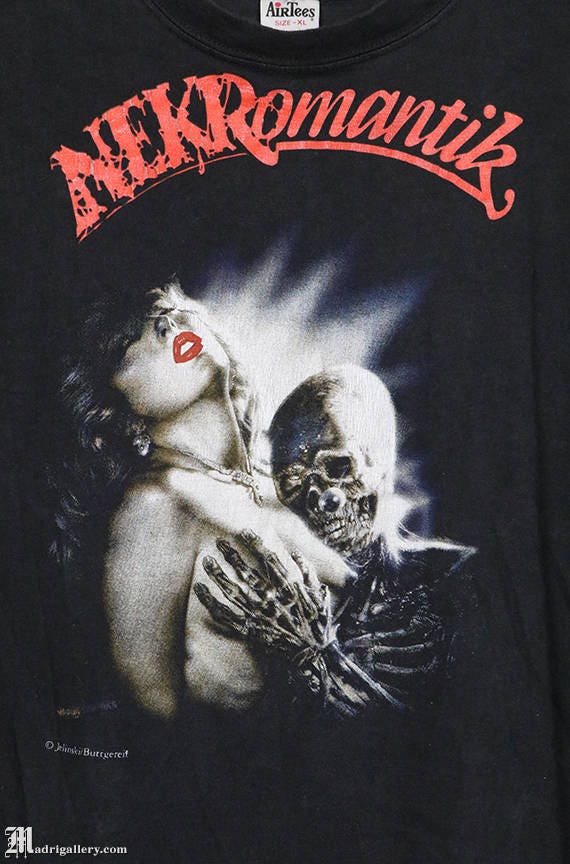 Nekromantik Horror Movie T-shirt, Vintage Tee Shirt Gothic Punk