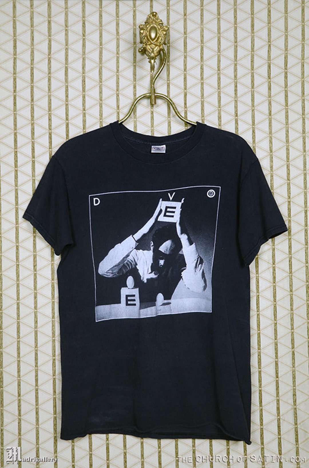 Devo Vintage T-shirt, B Stiff, Faded Black Tee Shirt, New Wave
