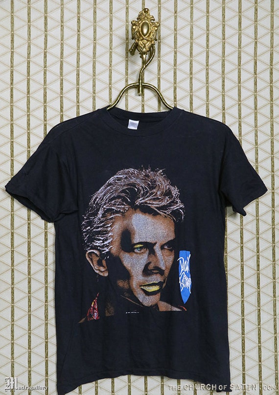 1984s DAVID BOWIE Tシャツ David Bowie T-shirt, 1984 Vintage Rare Tour Tee Shirt, Iggy