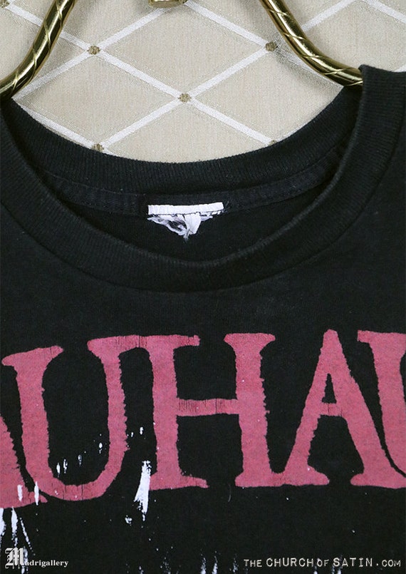 バウハウスTシャツ、ヴィンテージレアなベラ・ルゴシの死の黒T