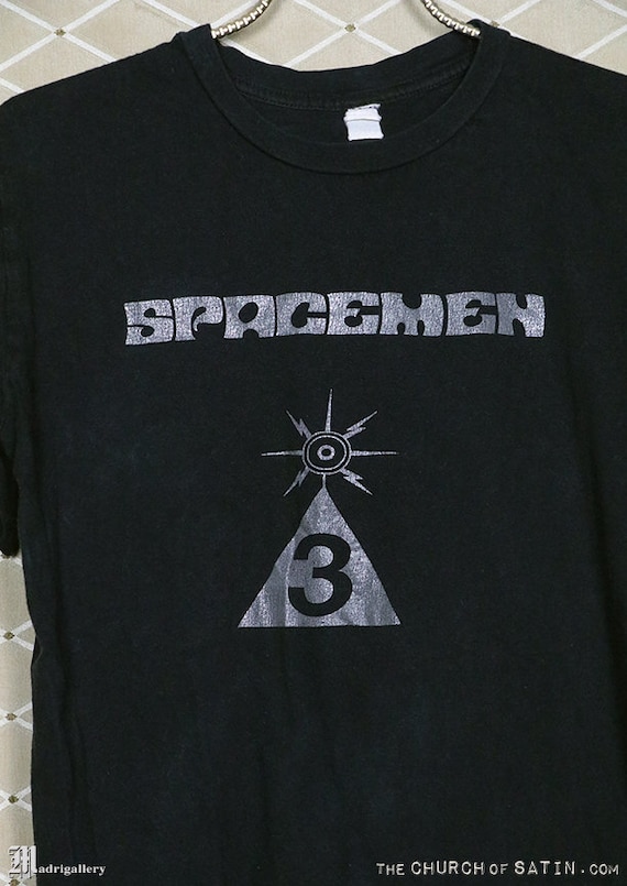 Spacemen 3 T-shirt, Vintage Rare Faded Black Tee Shirt