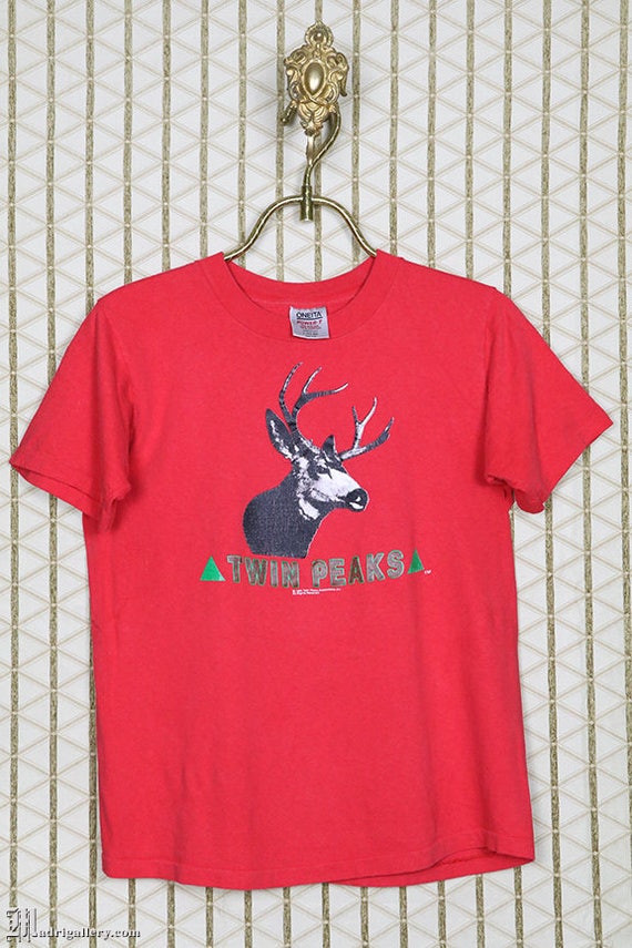 Twin Peaks t shirt, original 1990s TV show, vintag