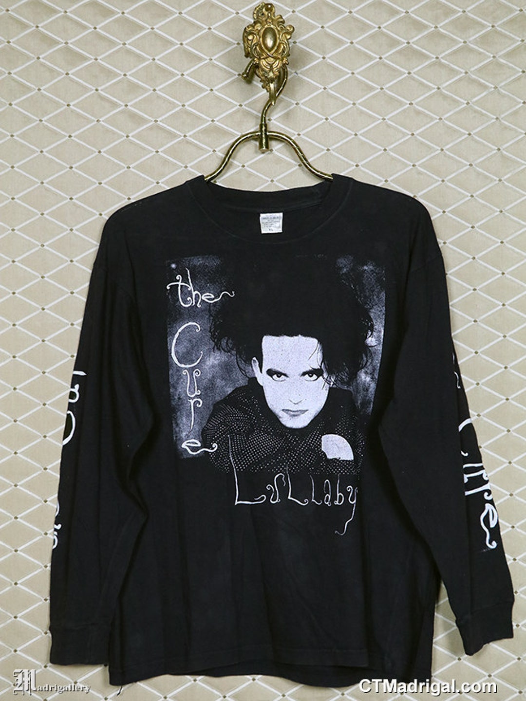 The Cure Shirt, Vintage Rare T-shirt, Lullaby, Black Long The Cure Shirt, Vintage Rare T-shirt, Lullaby, Black Long
