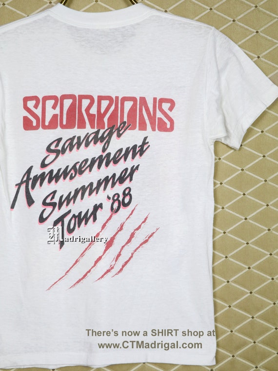 Scorpions Tour Shirt 1988 Vintage Rare T-shirt Kiss Motley Crue