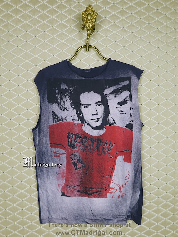 Johnny Rotten Sex Pistols T-shirt Vintage Rare Punk Shirt Johnny Rotten Sex Pistols T-shirt Vintage Rare Punk Shirt