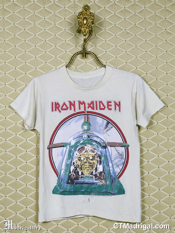 Iron Maiden shirt Aces High Powerslave World Slav… - image 1