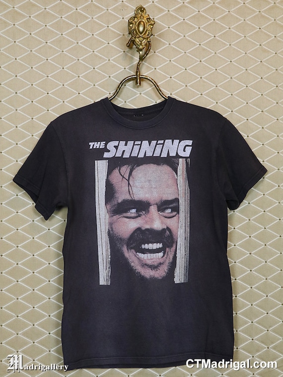 The Shining horror movie T-shirt, vintage rare faded black tee ...
