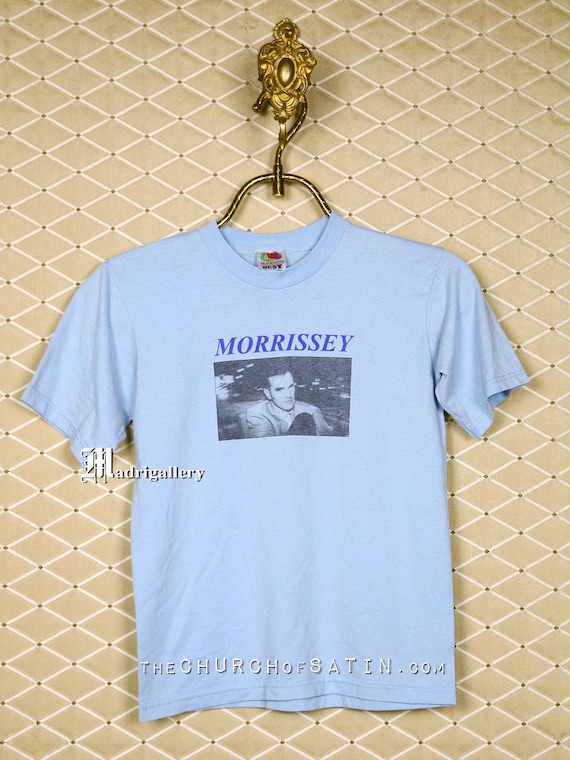 Morrissey T-shirt, Smiths Vintage Rare Blue Shirt, Joy