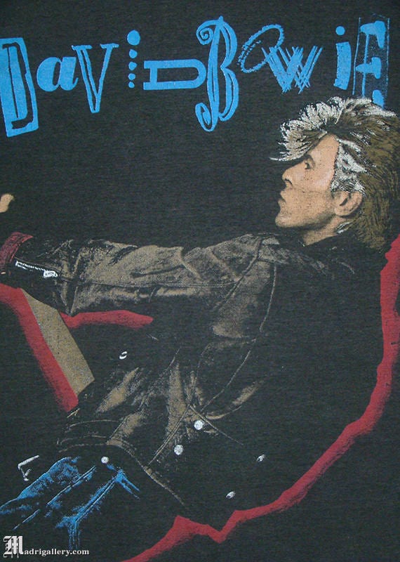 David Bowie Glass Spider Tour T-shirt, Rare Vintage Concert Shirt