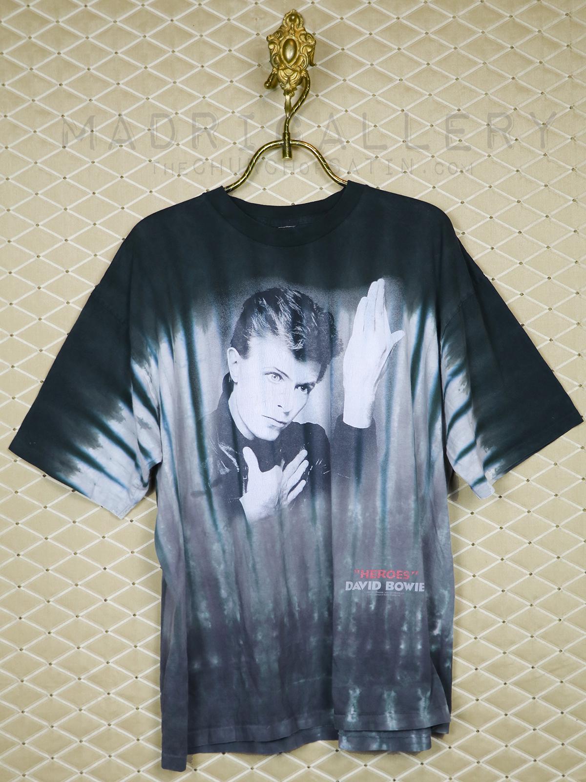デヴィッド・ボウイのTシャツ、ヴィンテージ、レア、ヒーローズシャツ