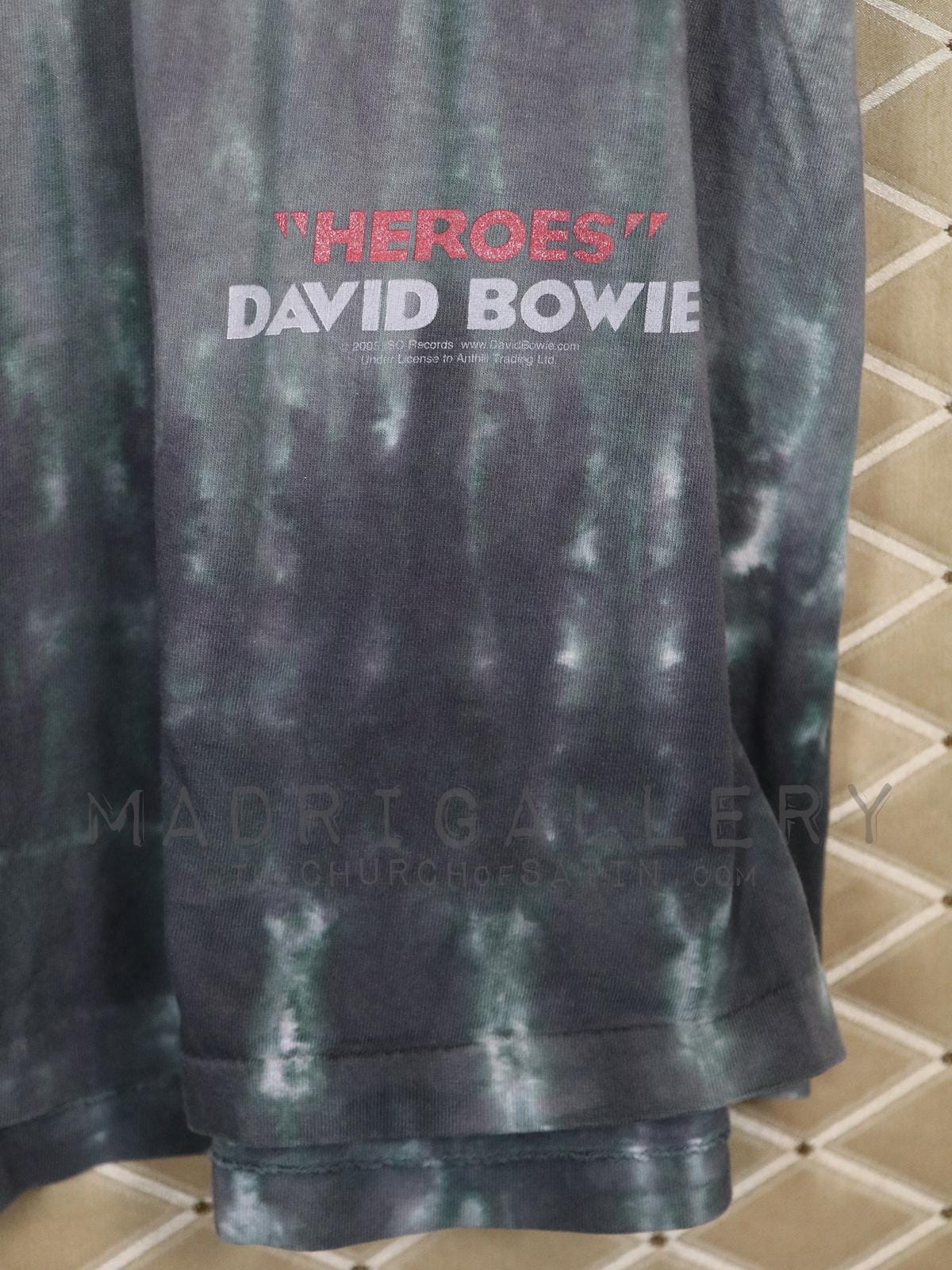 デヴィッド・ボウイのTシャツ、ヴィンテージ、レア、ヒーローズシャツ