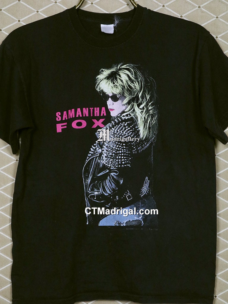 Samantha Fox shirt vintage rare T-shirt New Wave Madonna | Etsy