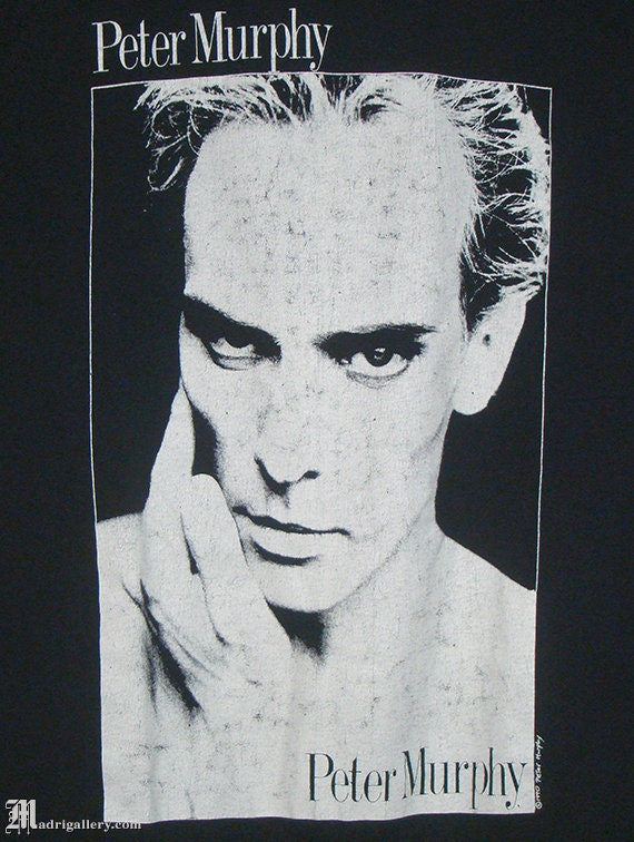 Peter Murphy t-shirt, vintage rare Bauhaus faded … - image 2